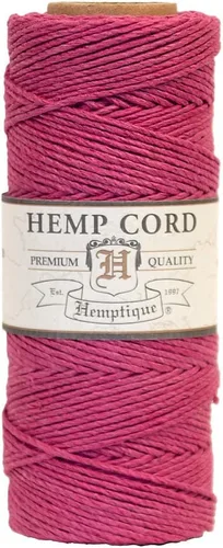 Vista 37 de Hemptique - Carrete de cordón de cáñamo 100 % - 62.5 m de hilo de cáñamo - Hecho con amor - Hilo de cordón de 20 ~ 1 mm para hacer joyas, macramé