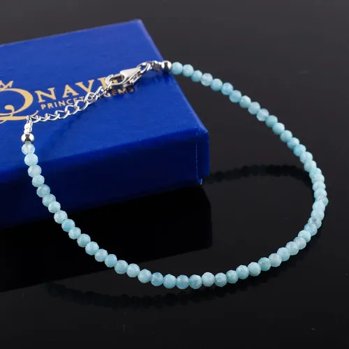 Vista 3 de Multi Gemstone Dainty Choker Bracelet