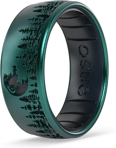 Vista 30 de Enso Rings Anillo de boda de silicona – Diseños grabados de Star Wars – Ajuste cómodo – Hecho en Estados Unidos – Ideal para uso activo