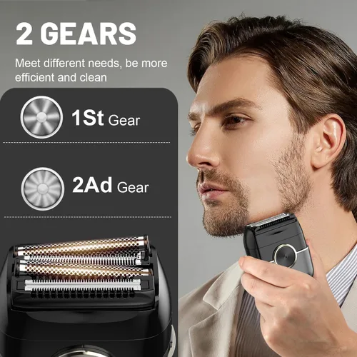 Vista 9 de Afeitadoras eléctricas para hombres: 4 cuchillas flotantes
