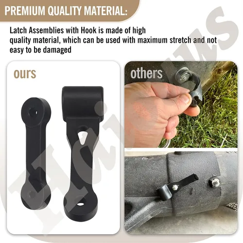 Vista 3 de 42-555 Ensamblajes de pestillo con gancho compatibles con Craftsman 109808X Chute Latch 532109808X 160793 para Husqvarna 532160793 160793 723-0383