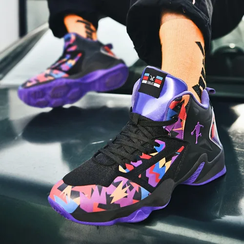 Vista 5 de Ucilxi Nuevos zapatos de baloncesto de moda tejida voladora
