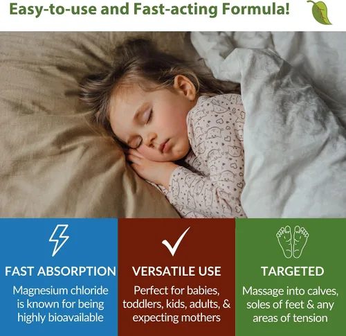 Vista 6 de Taspen's Organics Crema para dormir sin perfume de magnesio Magnesio tópico natural nocturno para bebés, niños pequeños, niños y embarazos