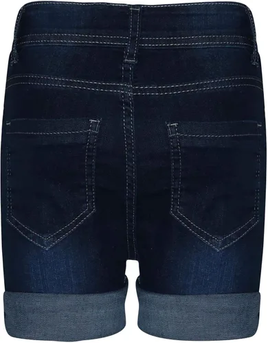 Vista 2 de Niños Niñas Pantalones Cortos Bermudas Negro Jeans Pantalones Calientes Verano Denim Chino Corto 5-13 años