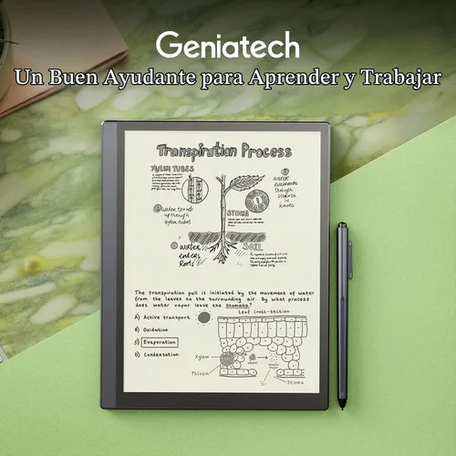 Vista 2 de Geniatech Kloudnote - Cuaderno digital delgado de 10.3 pulgadas, tableta de tinta E y bloc de notas de papel electrónico para lectura y escritura