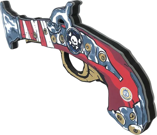Vista 3 de Liontouch - Pistola pirata - Captain Red Stripe - Edad 3-8 años Juguete de espuma de juego de simulación para niños y niños pequeños con motivo