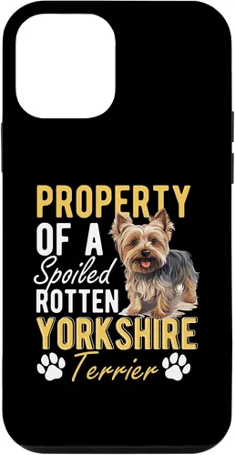 Vista 16 de iPhone 16 Dog Yorkie - Property of a spoiled rotten Yorkshire Terrier Case
