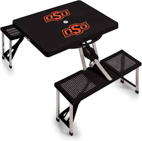 Vista 25 de PICNIC TIME NCAA North Carolina Tar Heels Folding Picnic Table - Camping Table - Outdoor Table with Umbrella Hole
