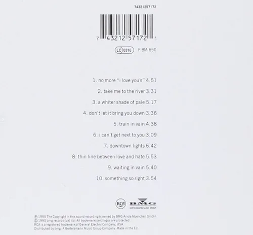 Vista 2 de Medusa by Lennox, Annie (1995) Audio CD