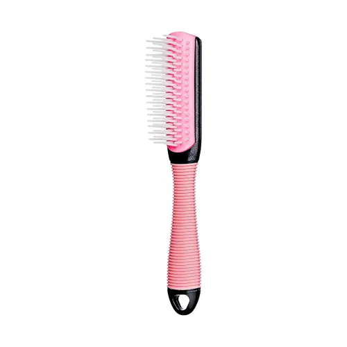 Vista 6 de KISS Colors & Care Mini cepillo antideslizante ajustable para niños, color rosa, suave, suave y elegante, resultados sin nudos, menos roturas
