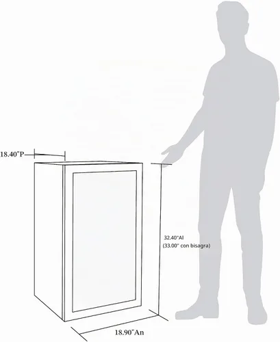 Vista 4 de NewAir - Nevera y refrigerador para bebidas, acero inoxidable