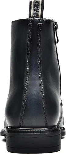Vista 4 de Botas Chelsea para hombre, elegantes y cómodas, de cuero, con cremallera