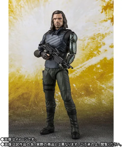 Vista 2 de TAMASHII NATIONS S.H. Figuarts Bucky & Tamashii Efecto Impacto Vengadores Infinity War