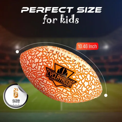 Vista 2 de Balón de fútbol que brilla en la oscuridad para niños #6 recargable con luz LED para piscina juvenil, ideal para regalo para edades de 6 a 15 años