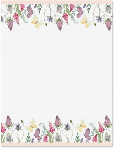 Vista 21 de Current Papel de Carta con Marco de Playa - Papeles de Papelería de Primavera con Borde Decorativo de Playa, Vacaciones Imprimibles, Bodas