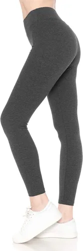 Vista 53 de Leggings Depot NCL27 pantalones capri para yoga de algodón premium suave Negro
