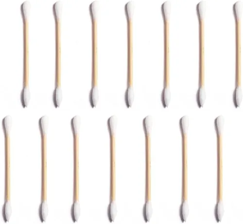 Vista 6 de Clean Skin Club Clean Swabs 500CT Punta puntiaguda Biodegradable + algodón orgánico y bambú Maquillaje y retoques de esmalte de uñas Sin