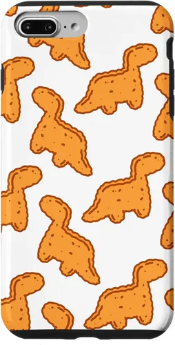 Vista 12 de Cute Dino T-Rex Chicken Nugget Funny Tyrannosaurus Case para iPhone 17