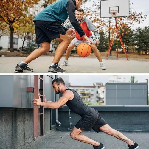 Vista 5 de CANGHPGIN 5 Inch Inseam Shorts Men Workout Running Shorts Mens Athletic Gym Shorts Sports Quick Dry Lightweight Activewear