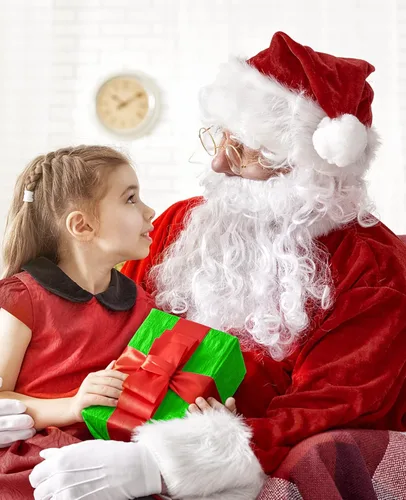 Vista 2 de SHEJIZE Mens Santa Claus Costume Adult Christmas Santa Claus Costume Santa Suit