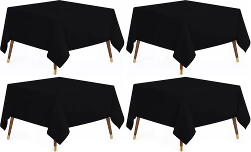 Vista 21 de Utopia Kitchen Mantel rectangular, 1 paquete, mantel lavable a máquina, mantel de poliéster para comedor, fiestas de bufé, pícnics, eventos, bodas