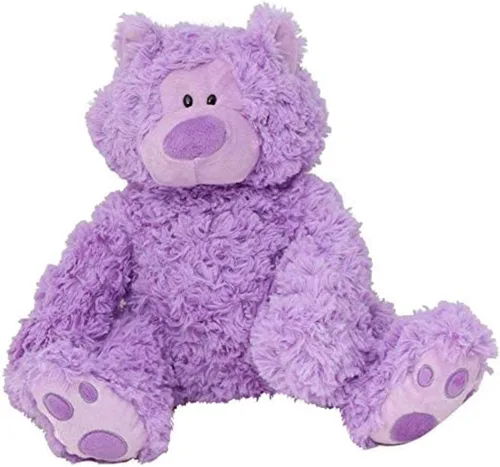 Vista 2 de Oso de peluche morado de 14 pulgadas