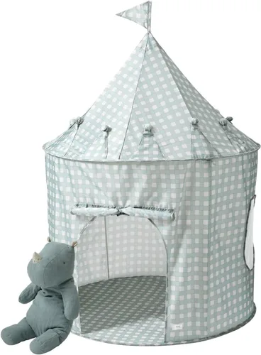 Vista 9 de 3 Sprouts Tienda de campaña para niños - Tela reciclada sostenible – Divertido y espacioso castillo inflable para juegos en interiores para niños