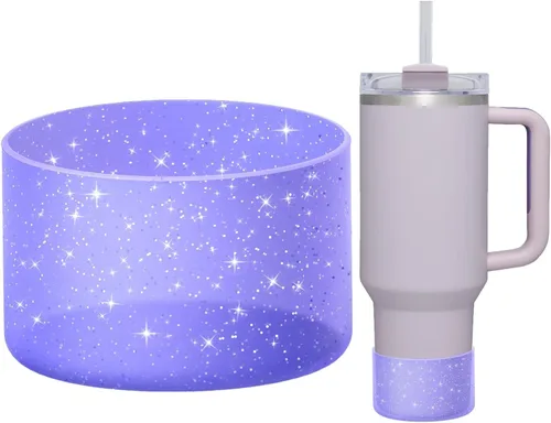 Vista 15 de WUQID Funda protectora de silicona compatible con vasos Stanley Tumbler de 20 a 40 onzas y botella Hydro Flask de 12 a 24 onzas, reduce