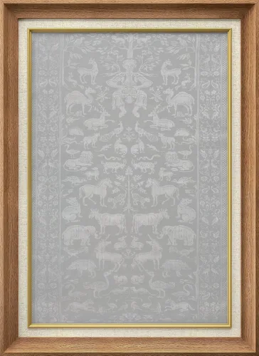 Vista 239 de MUDECOR Lienzo enmarcado prémium para pared, pinos nevados en bosque de invierno, ilustraciones modernas, arte contemporáneo, escénico, divertido