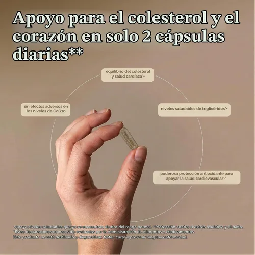 Vista 4 de Terry Naturally Colesterol saludable con amla - Salud del corazón - 60