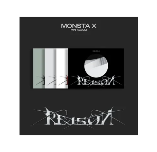Vista 7 de MONSTA X Reason 12º Mini álbum CD+Photobook+Lyric book+Photocard+Tarjeta fotográfica Unidad+POB+Seguimiento (aleatorio)