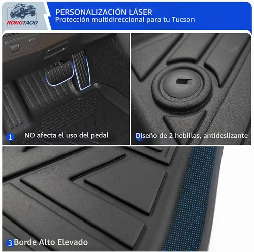 Vista 3 de Juego de alfombrillas Rongtaod para Hyundai Tucson 2022-2026 Accesorios