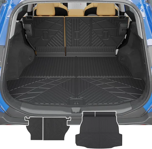 Vista 32 de Rongtaod Alfombrilla para maletero y respaldo para Jeep Grand Cherokee L