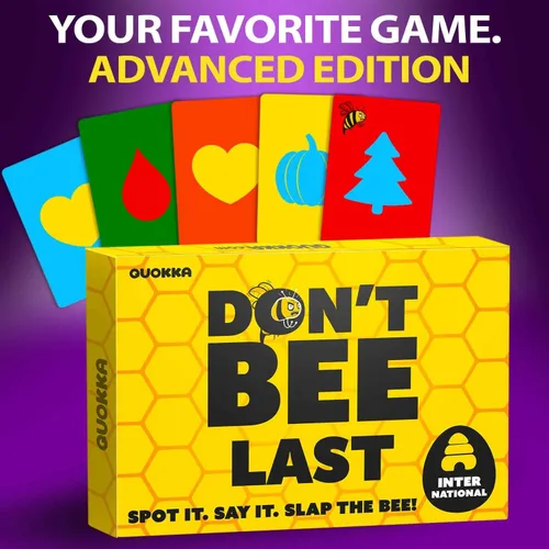 Vista 2 de QUOKKA Juegos de mesa familiares para niños de 8 a 12 años – Juego de fiesta para niños y adultos – Don't Bee Last – Edición global sin idiomas