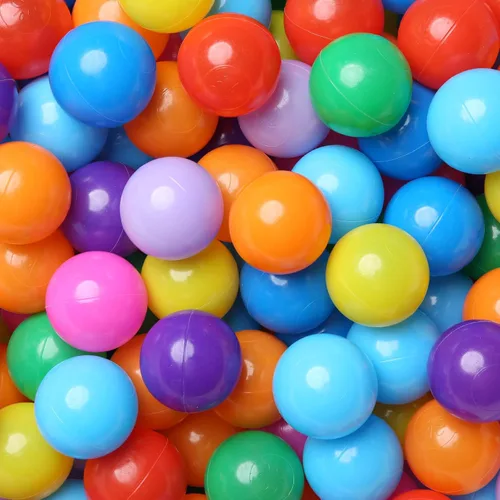 Vista 14 de Bolas de pozo de bolas Realhaha 50 100 200 500 Bolas de juego de plástico para bebés, niñas, niños pequeños, tienda de campaña, piscina, sala