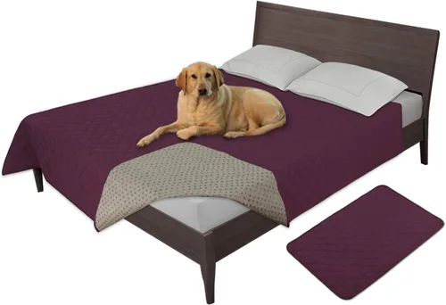 Vista 20 de Easy-Going - Funda impermeable 100% para cama de perro, manta antideslizante para mascotas para muebles, funda lavable para sofá, funda de repuesto