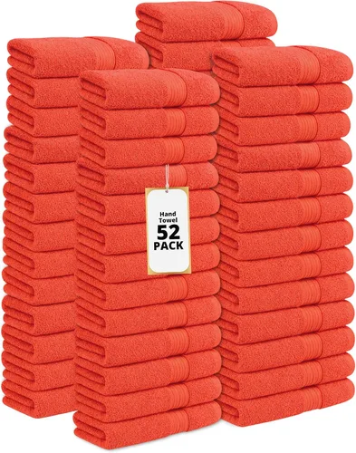 Vista 9 de Ample Decor Toalla de mano de 18 x 28 pulgadas, paquete de 6, 600 GSM, 100% algodón, certificado Oeko Tex, suave, absorbente, gruesa, duradera Beige