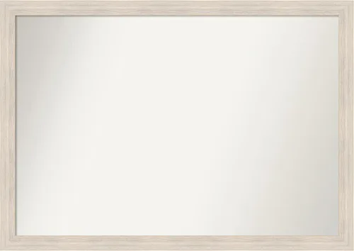 Vista 538 de Amanti Art Espejo personalizado, espejo de baño estrecho Alexandria White Wash, espejo de pared o espejo de tocador de baño sobre el fregadero
