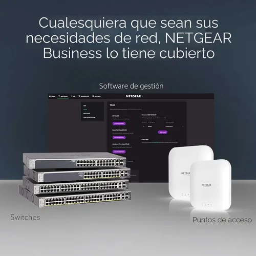 Vista 5 de NETGEAR - Conmutador Smart Managed Easy de 5 puertos Gigabit Ethernet (GS105Ev2) - Administrado, montaje en escritorio o pared, y protección