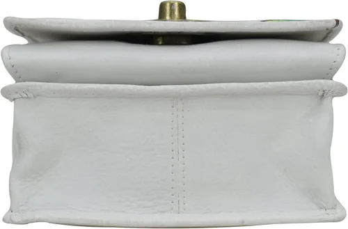 Vista 6 de Anna by Anuschka Women's Hand-Painted Leather Flap Convertible Crossbody Belt Bag