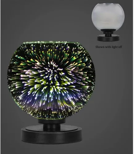 Vista 76 de Luna - Lámpara de mesa con 1 luz en granito oscuro (51-DG-300)