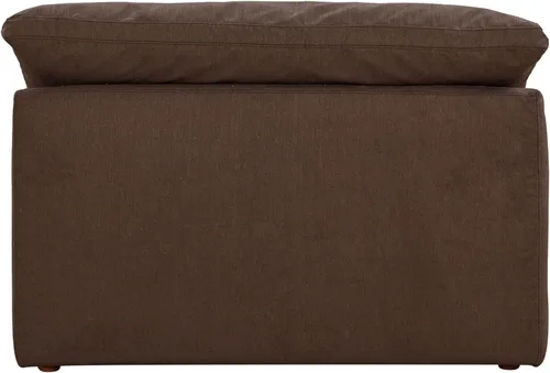 Vista 12 de Sunset Trading Contemporary Puff Collection - Sofá modular con relleno de plumón profundo, 5 piezas, a prueba de manchas, resistente al agua, marrón