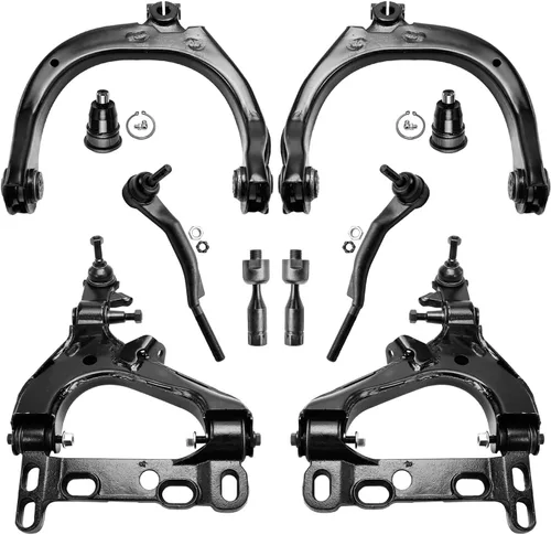 Vista 20 de Detroit Axle - Kit de suspensión delantera de 10 piezas para Chevrolet Trailblazer GMC Envoy 2004-2007 2005 2006 Soportes de brazo de control