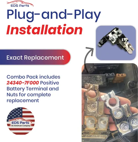 Vista 4 de EDS 24380-79915 2438079915 956-402 Fusible Fuselink Fuse & 24340-7F000 Kit de terminales de batería positiva Reemplazo exacto para determinados