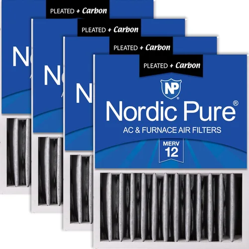 Vista 14 de Nordic Pure 16 x 20 x 5 (tamaño real: 15 7/8 x 19 5/8 x 4 3/8) Honeywell Filtros de aire de repuesto Merv 8 Plus Carbon 1 paquete