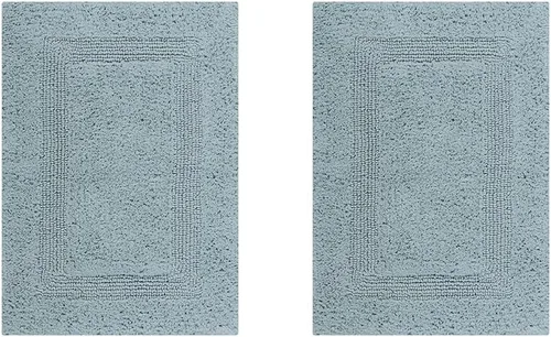 Vista 73 de Better Trends Alfombra de Inodoro en Forma de U Cubierta de Asiento de Inodoro de Lujo 100% Algodón Absorbente de Agua, Cubierta de Tapa Reversible