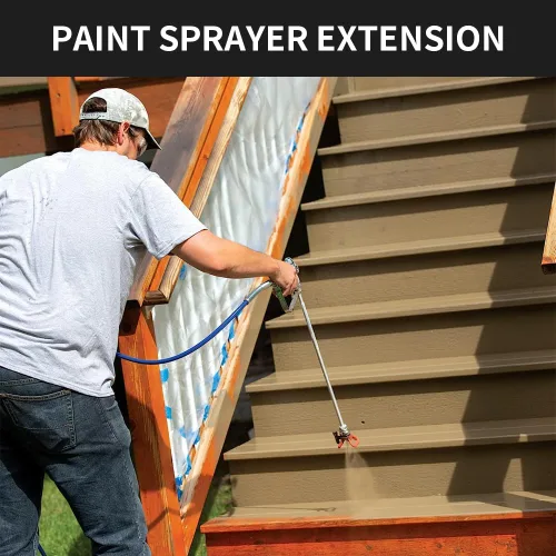 Vista 5 de JZXSJ - Varilla de extensión de punta de pulverizador de pintura sin aire, 6 piezas, varios tamaños, barra de extensión de punta de pulverizador