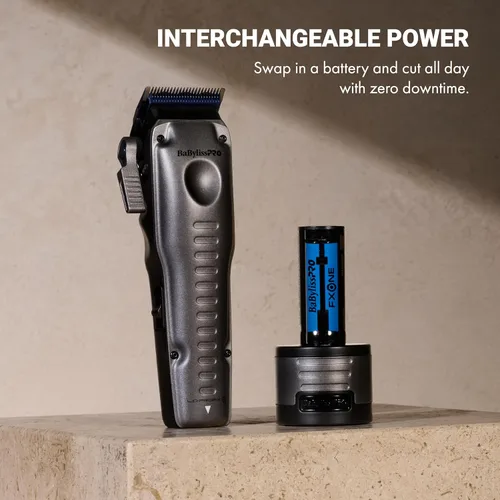 Vista 3 de BaBylissPRO FXONE LO-PROFX - Cortapelos inalámbricos profesionales para hombres con batería intercambiable