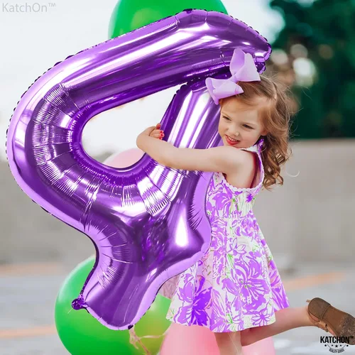 Vista 270 de KatchOn Globo negro del número 1 de 40 pulgadas, globo de feliz cumpleaños Large Mylar Number One Balloon for 1st Birthday Decorations, Foil