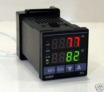 Vista 2 de Controlador de temperatura PID, con 30 RAMP/SOAK, salida SSR, SYL-2352P negro